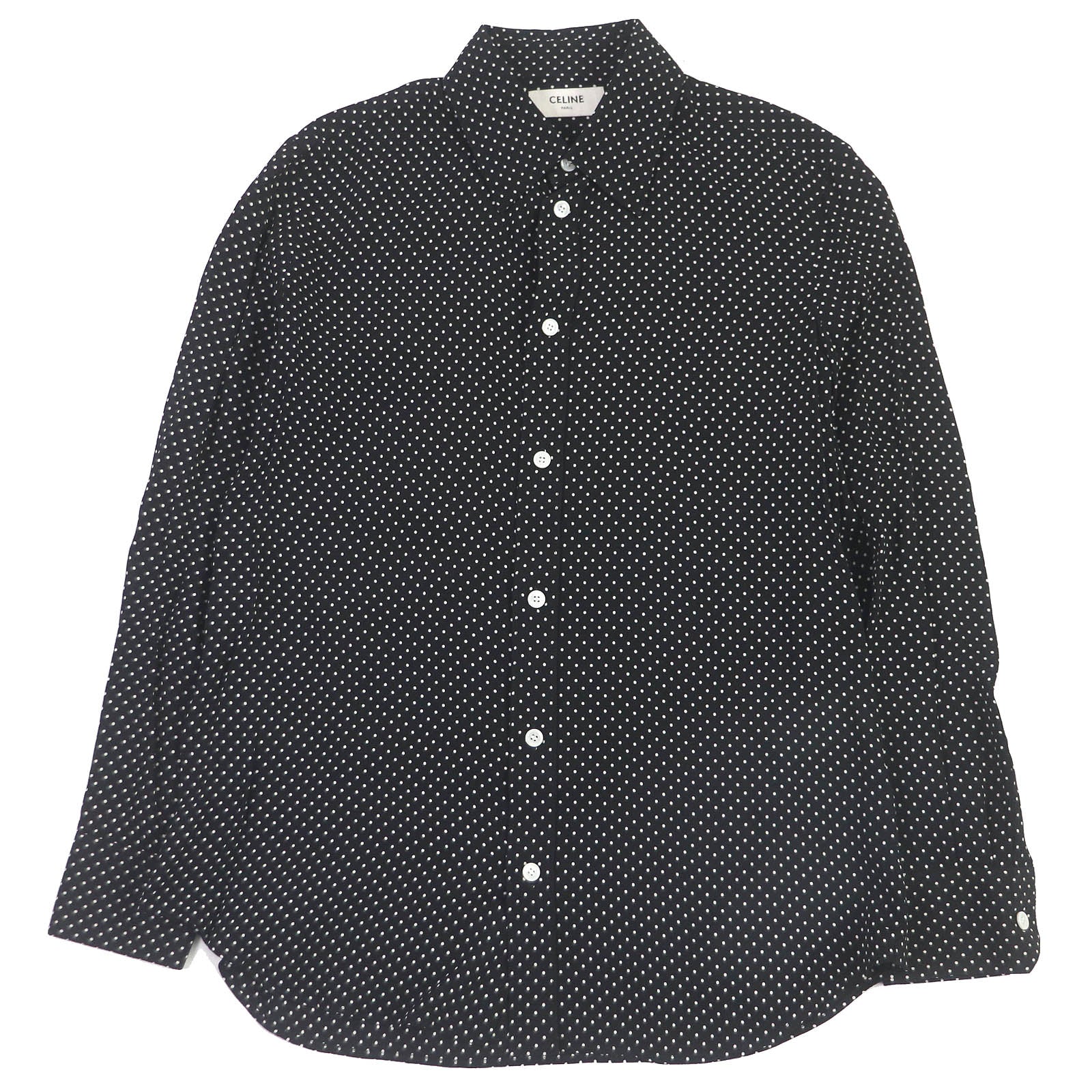 CELINE Long sleeve shirt 20ZY5169D Rayon black 38 – Japan second hand  luxury bags online supplier Arigatou Share Japan