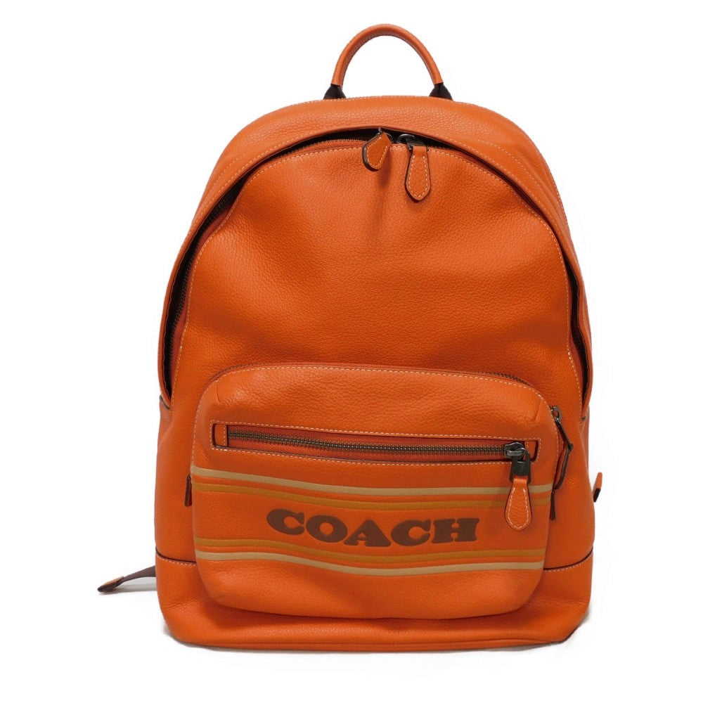 Coach rust orange store backpack