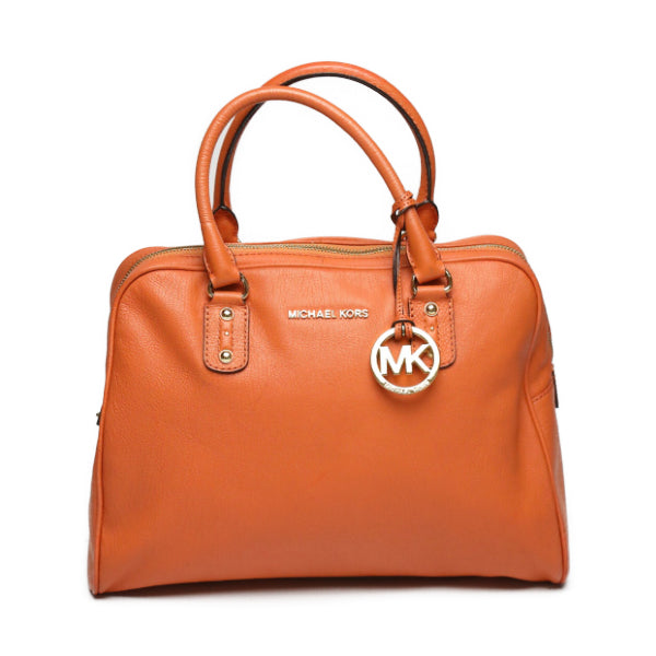 MICHAEL KORS Shoulder Bag leather Orange 2WAY boston type Diagonal Wom Japan second hand luxury bags online supplier Arigatou Share Japan