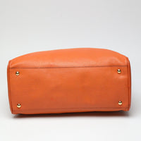 MICHAEL KORS Shoulder Bag 2WAY boston type Diagonal Orange Women Used Authentic