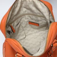 MICHAEL KORS Shoulder Bag 2WAY boston type Diagonal Orange Women Used Authentic