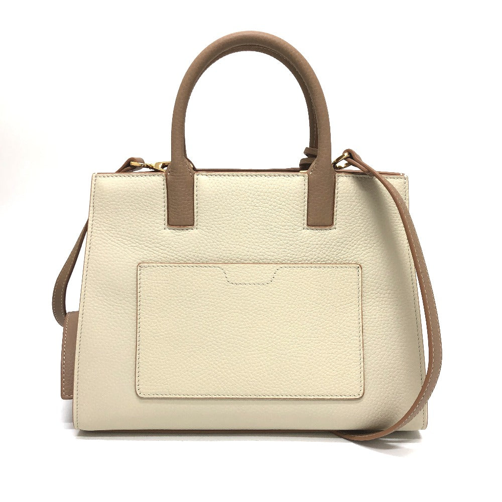 BURBERRY Handbag 2WAY Bag Shoulder Bag BT Bicolor leather 8072522 Whit