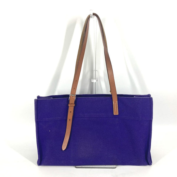 HERMES Tote Bag Bag Shoulder Bag Etrivière Elan canvas purple Women Used Authentic