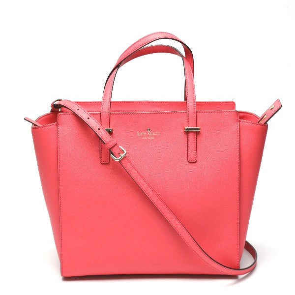 Kate Spade Handbag leather pink 2WAY Tote Bag Shoulder Bag Women Used  Authentic