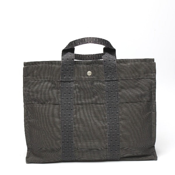 HERMES Tote Bag Her LineTote MM Business bag canvas canvas gray unisex(Unisex) Used Authentic