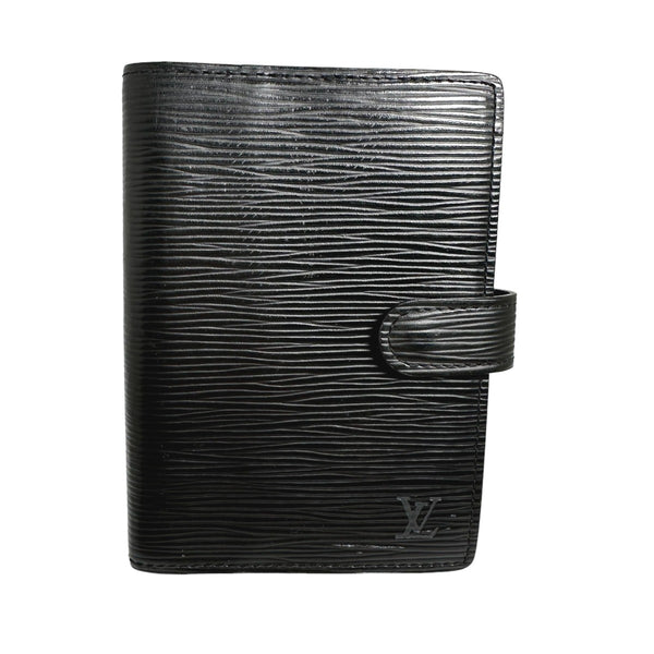 LOUIS VUITTON Notebook cover System notebook cover Epi Agenda PM Epi Leather R20052 black(Unisex) Used Authentic