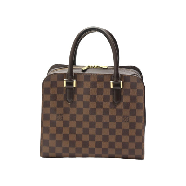 LOUIS VUITTON Handbag Handbag Damier Triana Damier canvas N51155 Brown(Unisex) Used Authentic