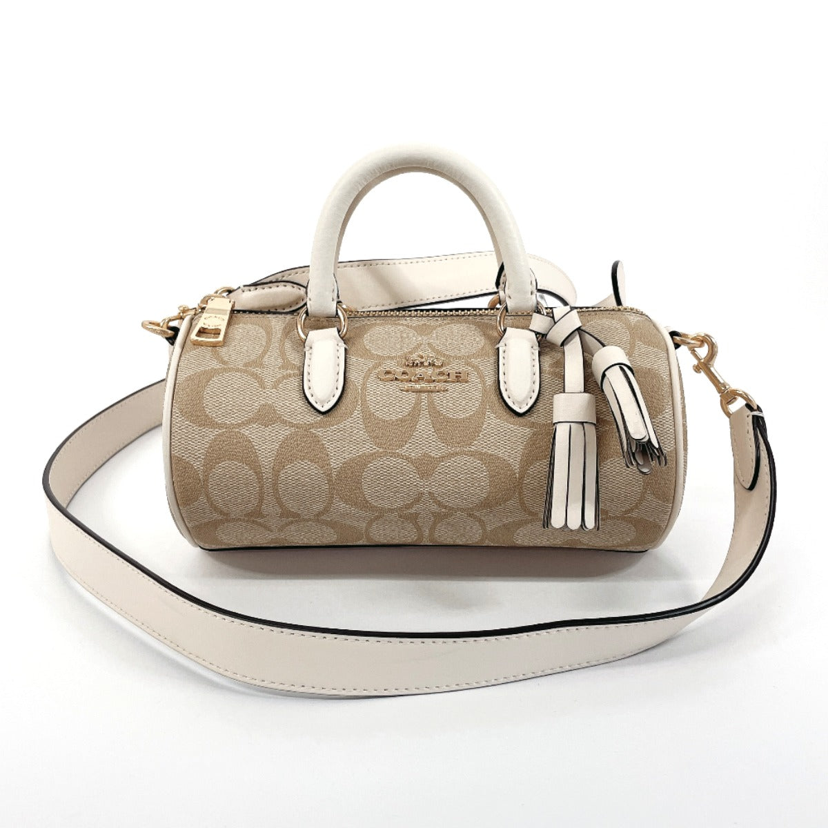 Beige coach crossbody sale