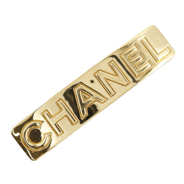 CHANEL Valletta vintage logo Plated Gold gold Women Used Authentic