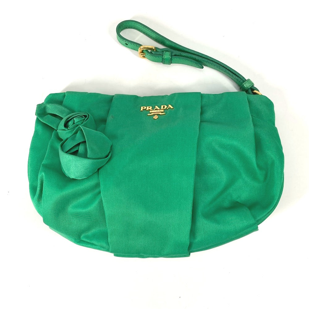 Authentic prada top make up pouch/ clutch bag