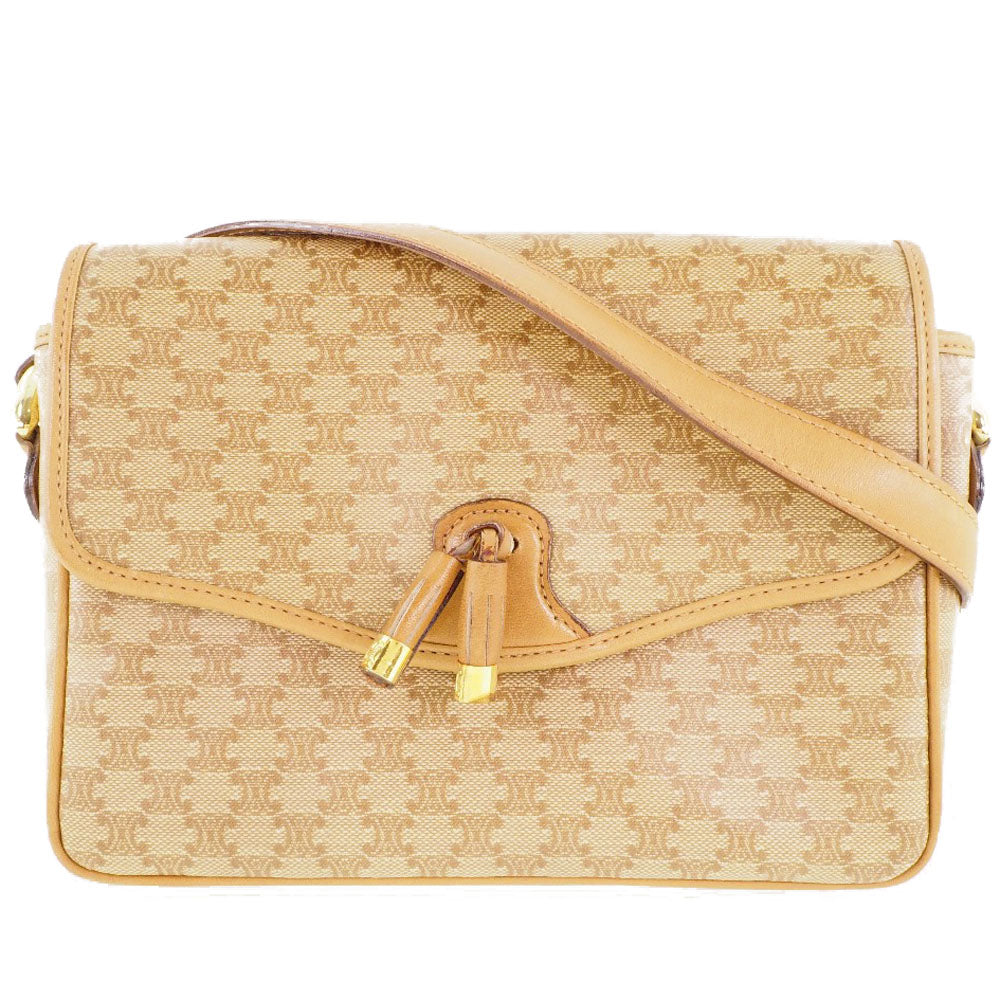 CELINE Shoulder Bag Macadam Pattern Old Celine PVC beige Women Used Au –  Japan second hand luxury bags online supplier Arigatou Share Japan