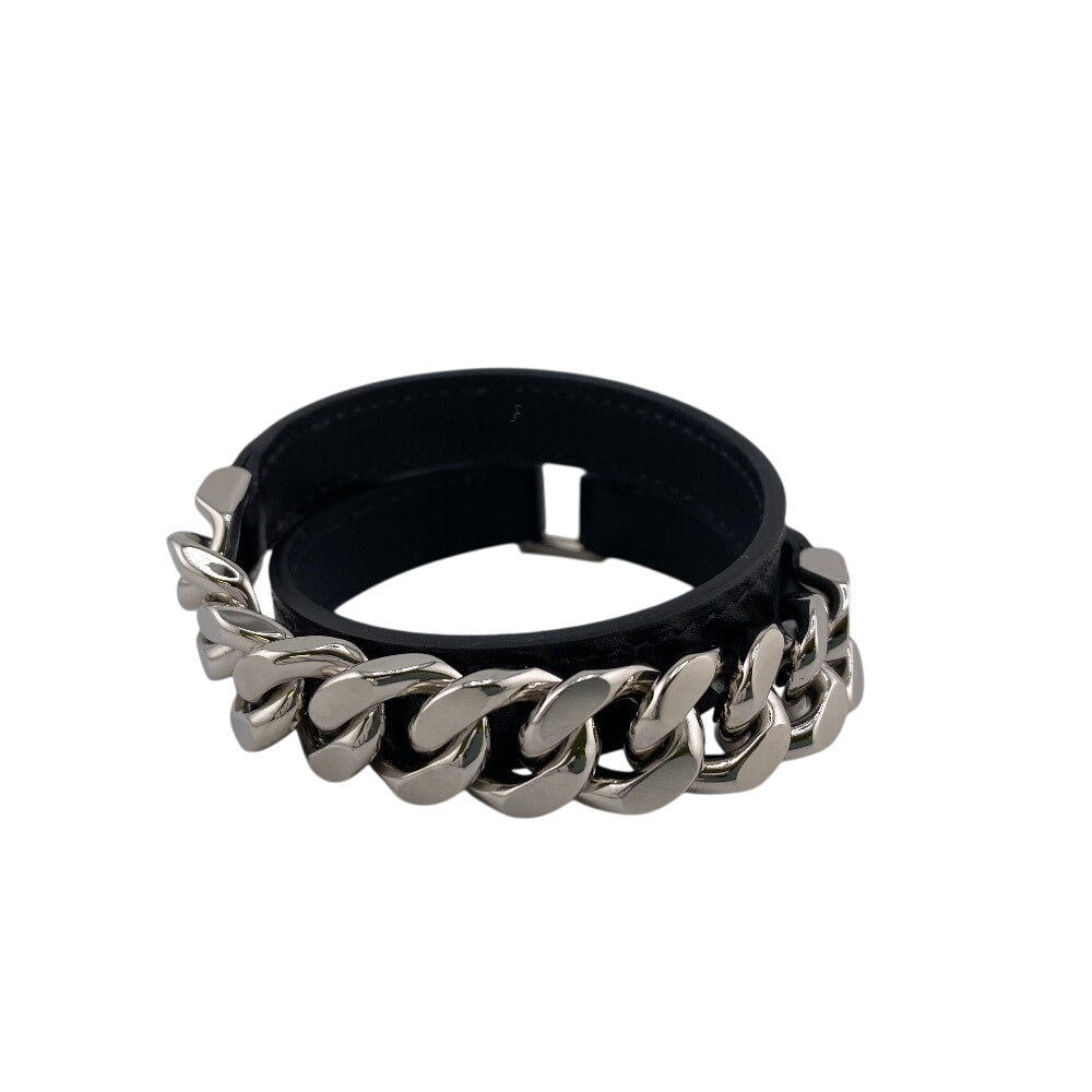 HERMES bracelet Leather, Metal black Camden