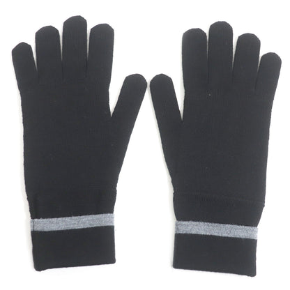 LOUIS VUITTON gloves M73470 wool black Gon My Monogram Eclipse