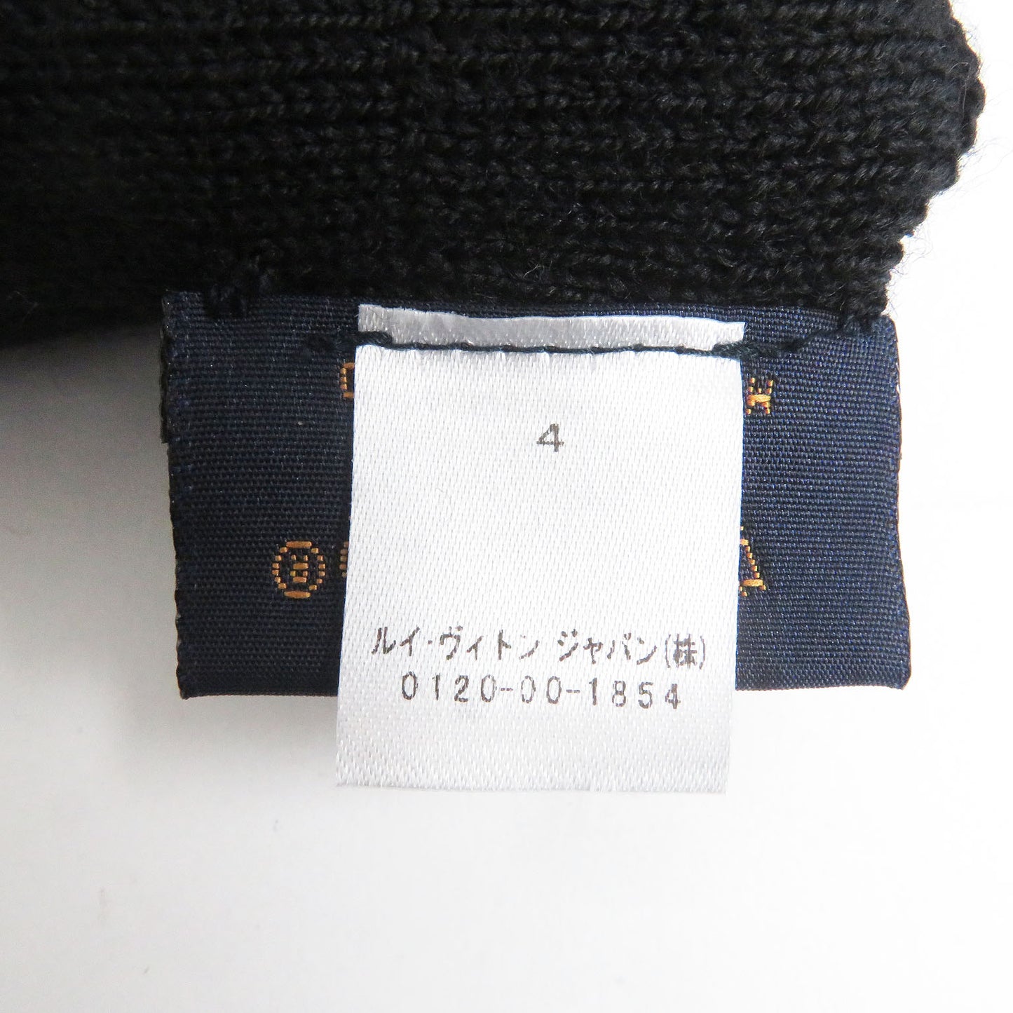 LOUIS VUITTON gloves M73470 wool black Gon My Monogram Eclipse