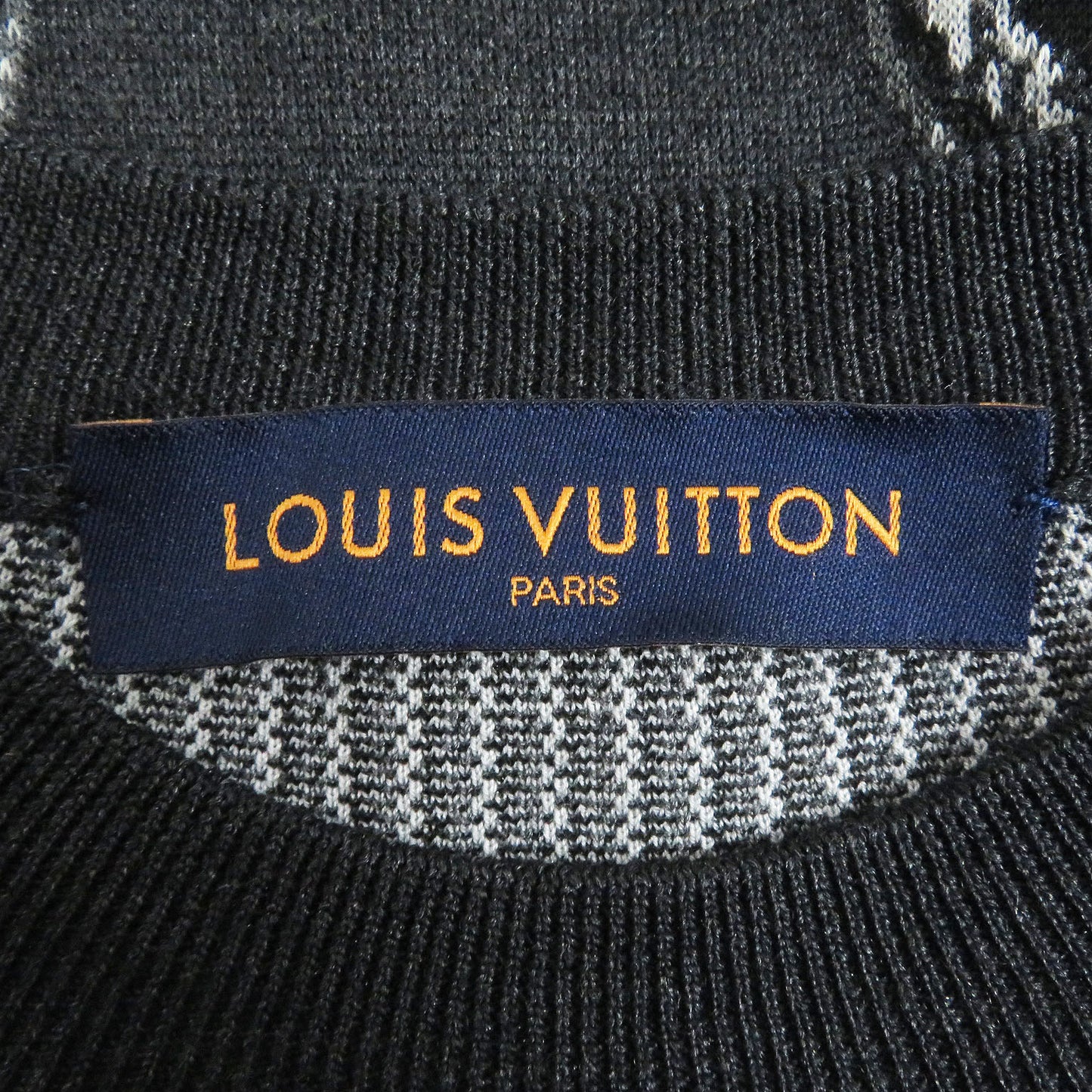 LOUIS VUITTON knit silk gray M