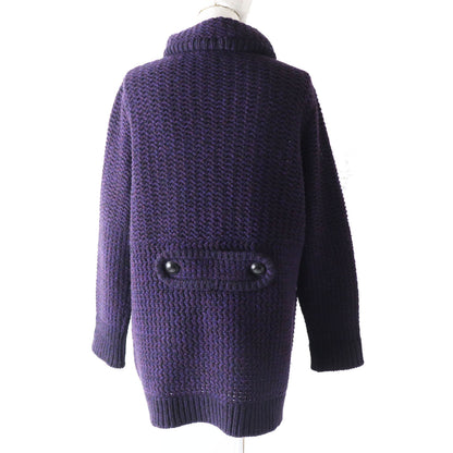 BURBERRY LONDON cardigan B2N28-643-36 wool Purple type 5