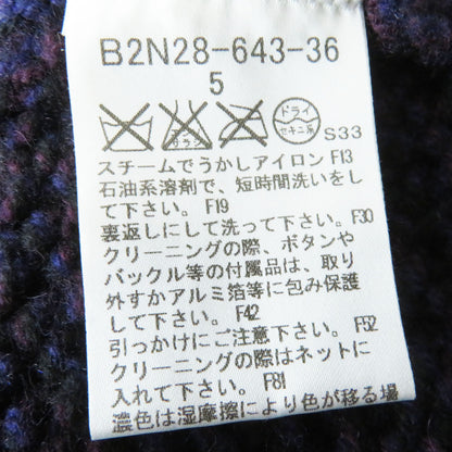 BURBERRY LONDON cardigan B2N28-643-36 wool Purple type 5