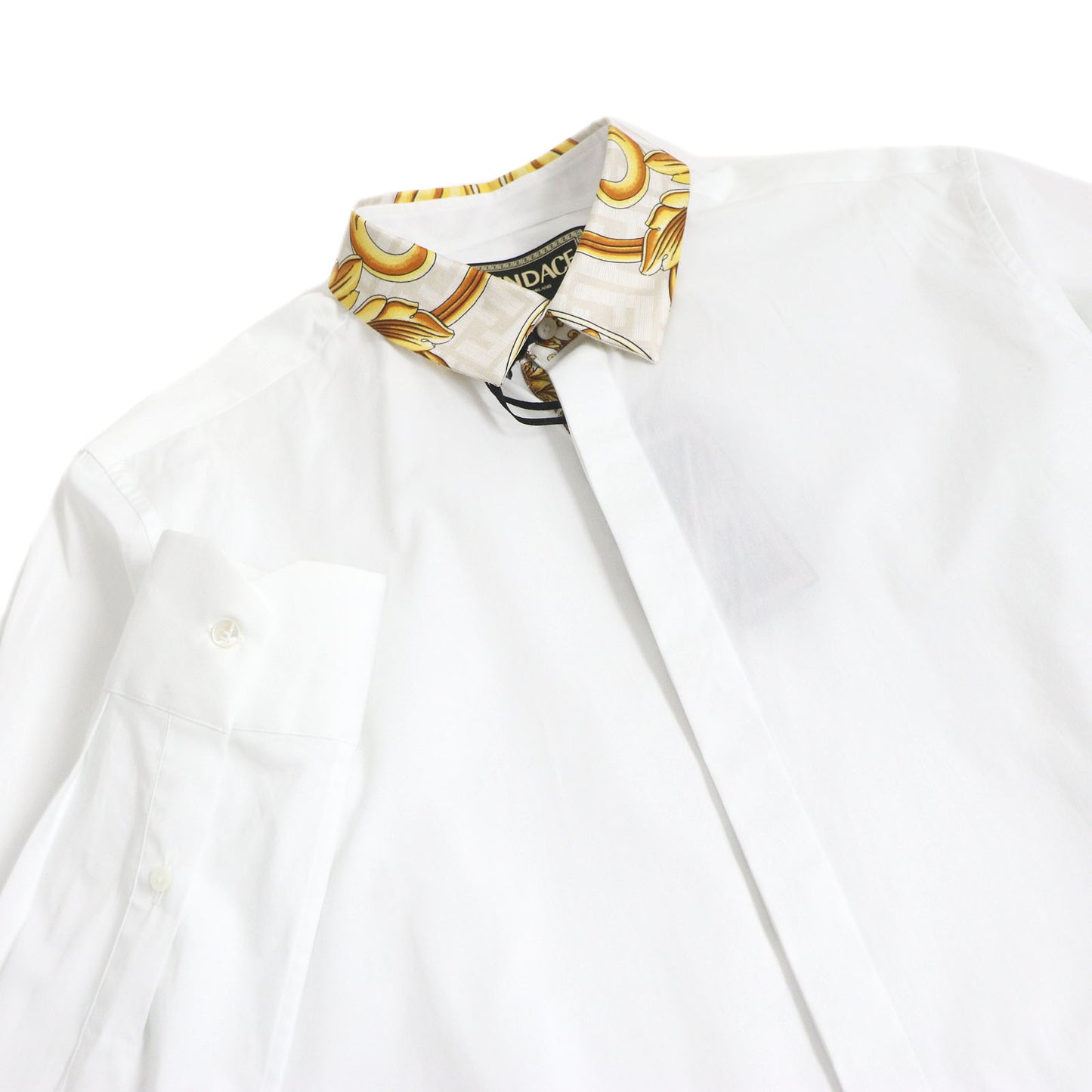 FENDI Long sleeve shirt FS1001 cotton white 40