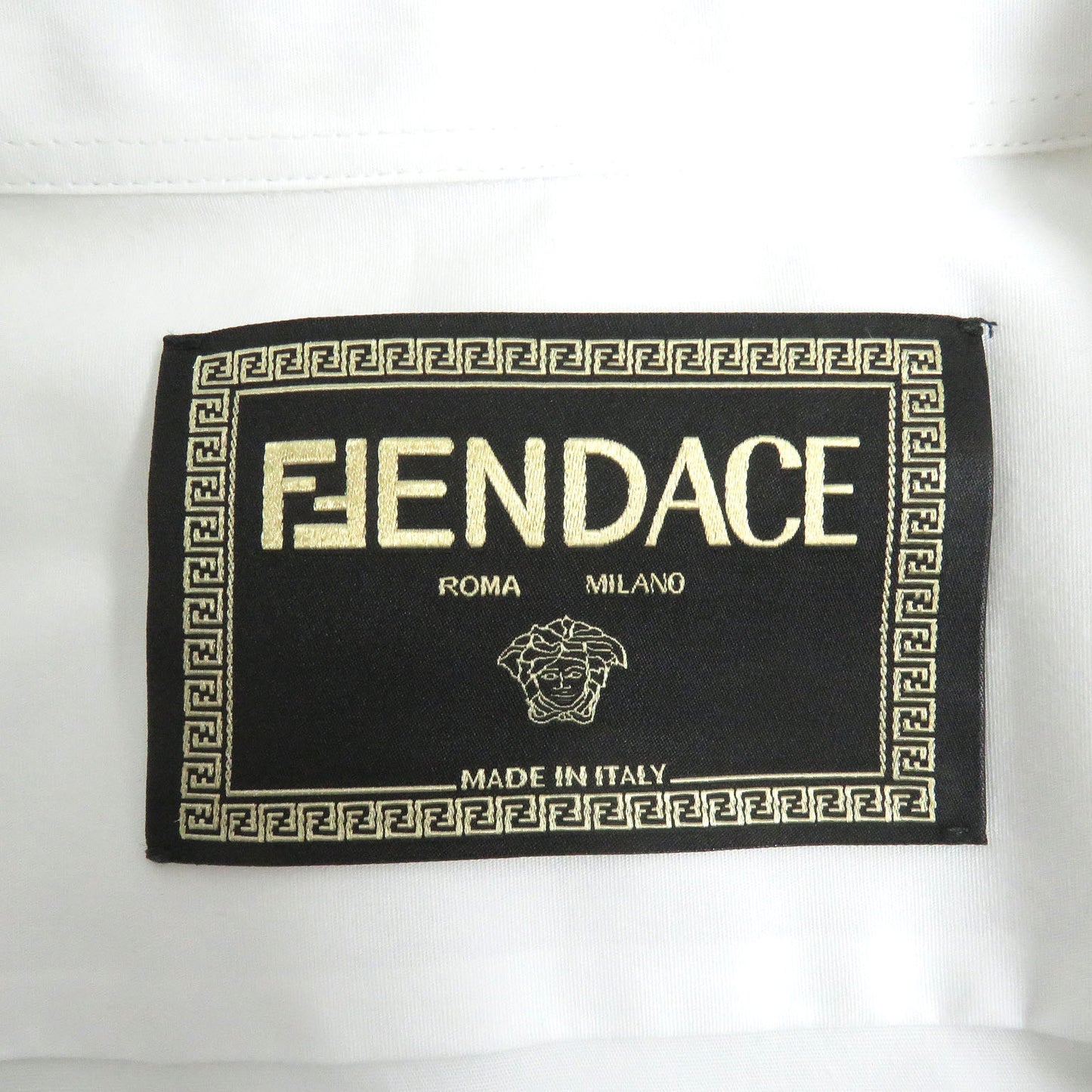 FENDI Long sleeve shirt FS1001 cotton white 40