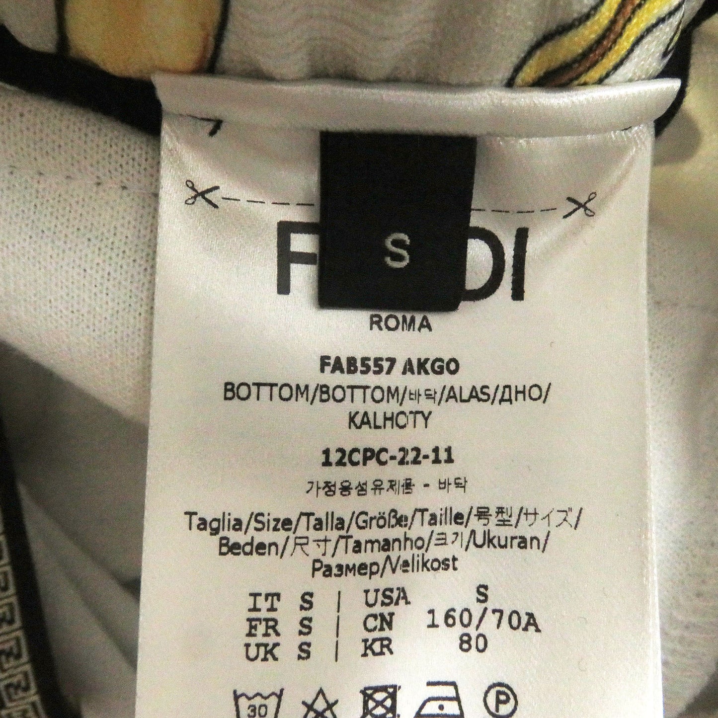 FENDI Pants FAB557 polyester Light beige type S