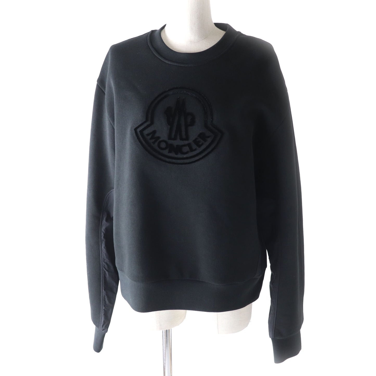 MONCLER pullover cotton black SWEAT SHIRT L