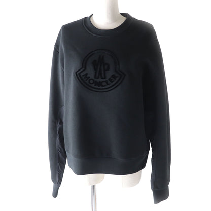 MONCLER pullover cotton black SWEAT SHIRT L