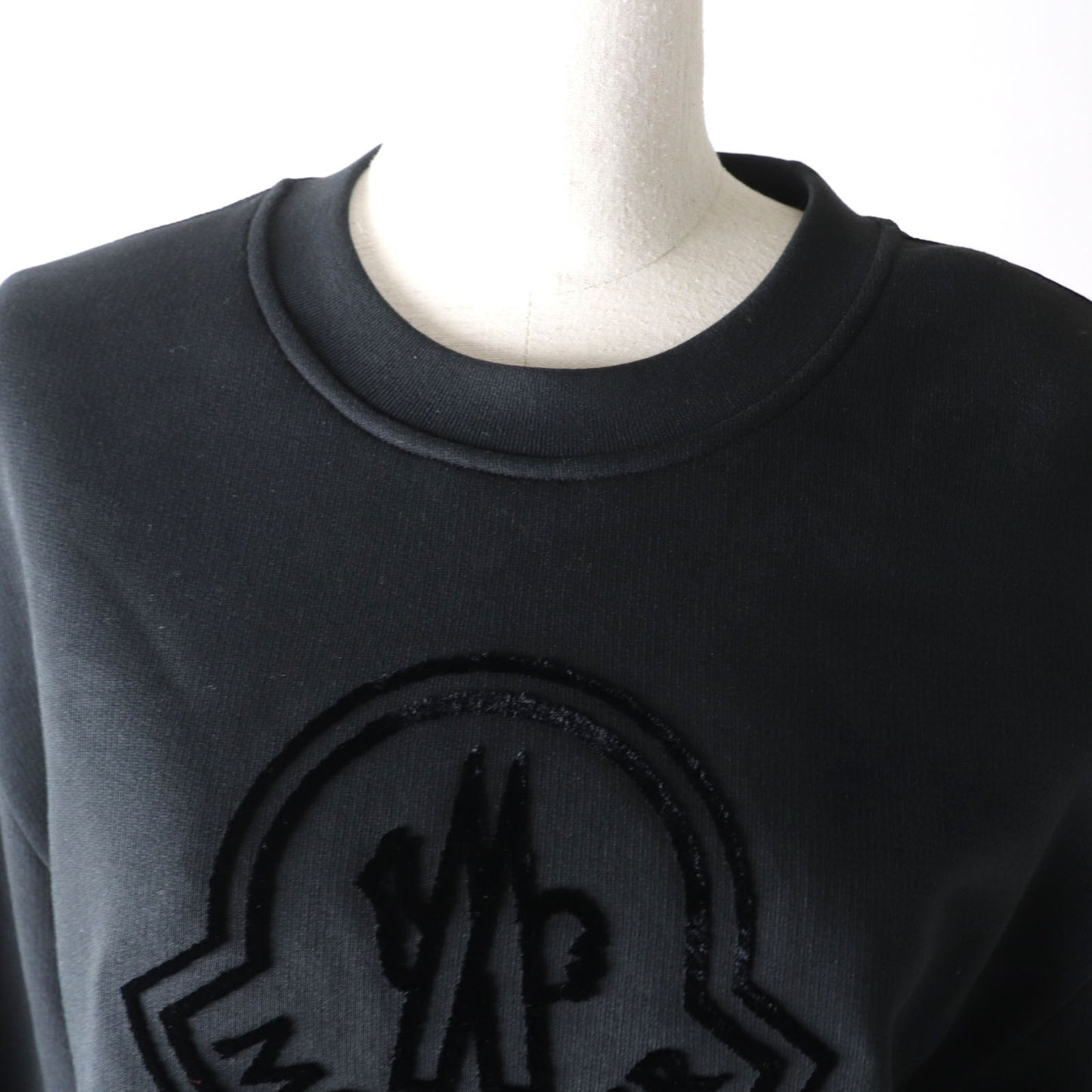 MONCLER pullover cotton black SWEAT SHIRT L