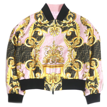 FENDI Blouson FW1091 silk Pink type 48