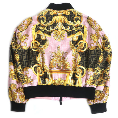 FENDI Blouson FW1091 silk Pink type 48