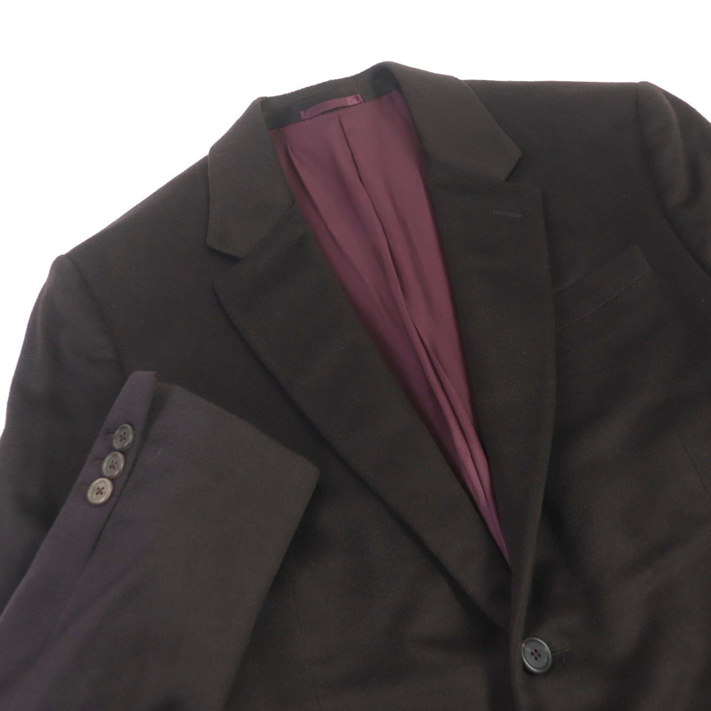 PRADA Chester coat cashmere Dark brown 52