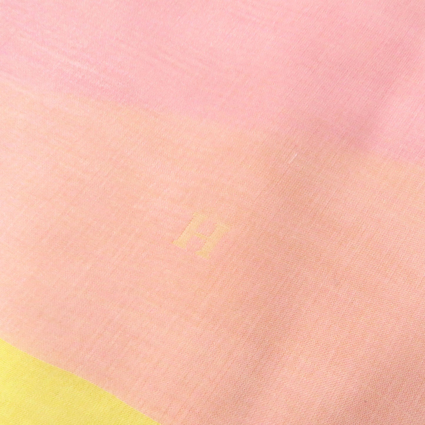 HERMES Stall silk Pink Yellow