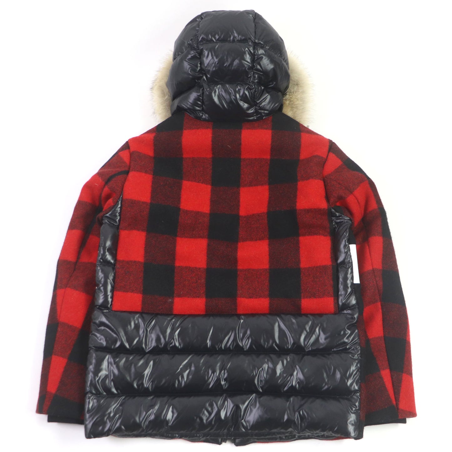 MONCLER Down jacket wool Red black STECKNADEL HORN 1