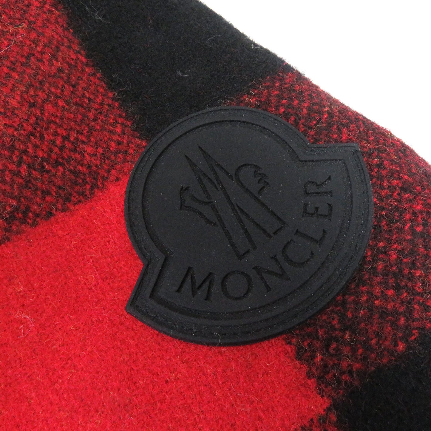 MONCLER Down jacket wool Red black STECKNADEL HORN 1