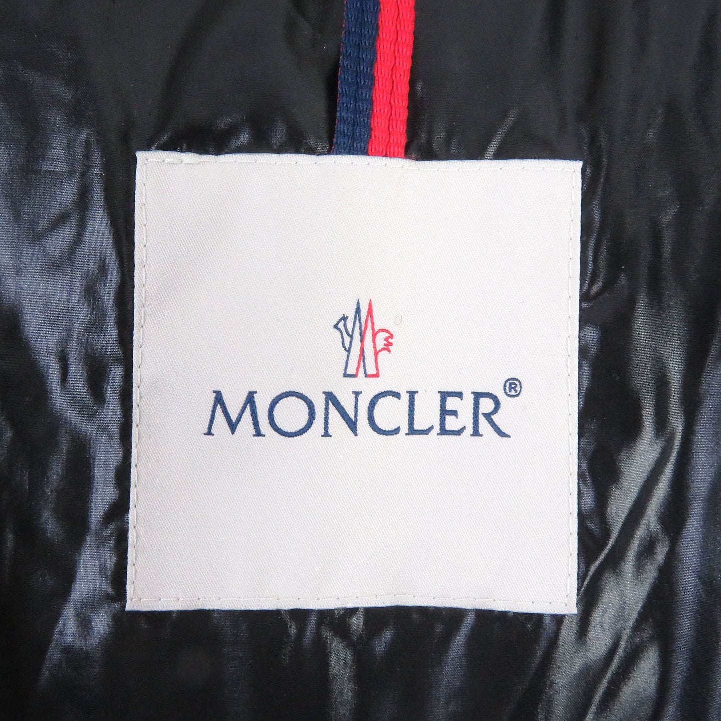 MONCLER Down jacket wool Red black STECKNADEL HORN 1