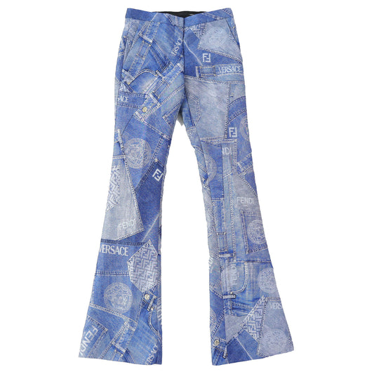 FENDI Denim pants 1004748 polyester blue 36