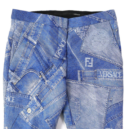 FENDI Denim pants 1004748 polyester blue 36