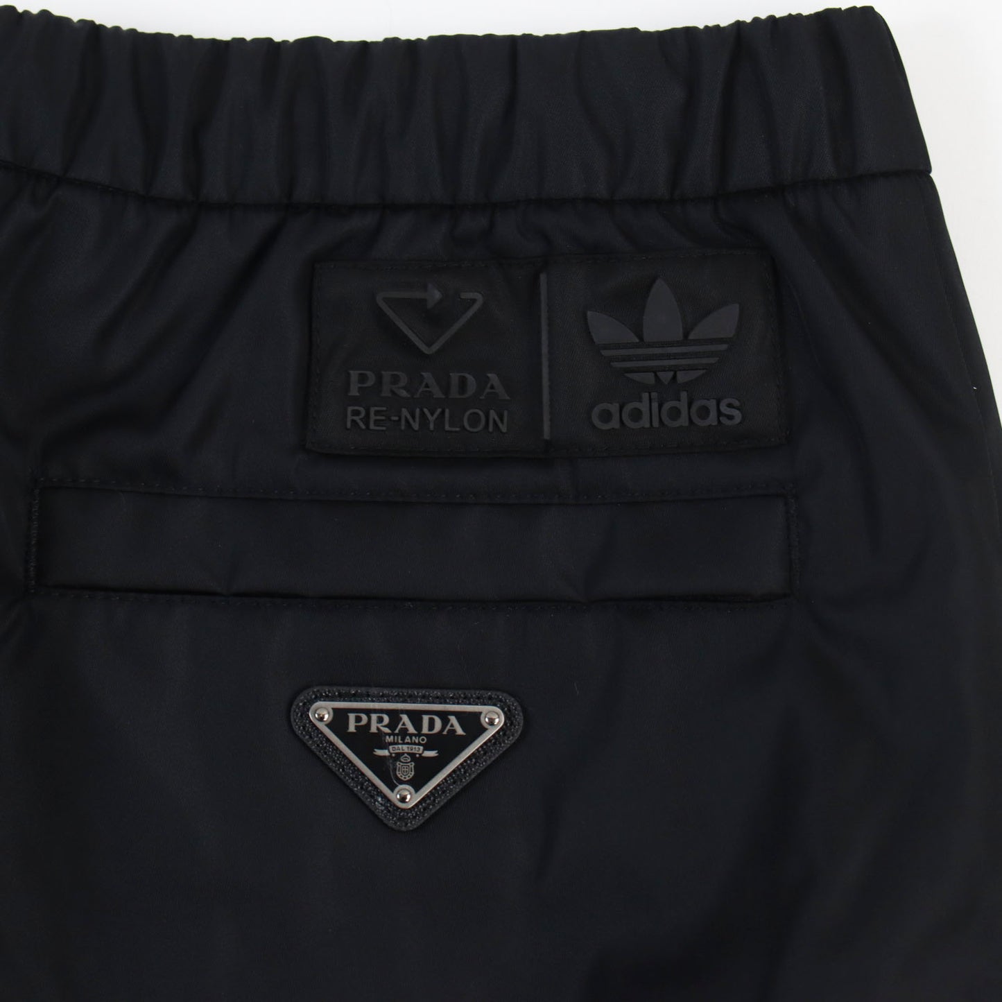 PRADA Pants SPH55 recycled polyamide black Re Bylon triangle logo track pants M