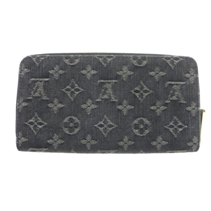 LOUIS VUITTON Long Wallet Purse M95614 Monogram denim Noir Monogram Denim Zippy Wallet