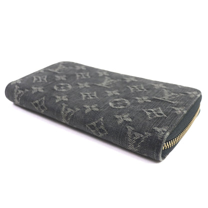 LOUIS VUITTON Long Wallet Purse M95614 Monogram denim Noir Monogram Denim Zippy Wallet