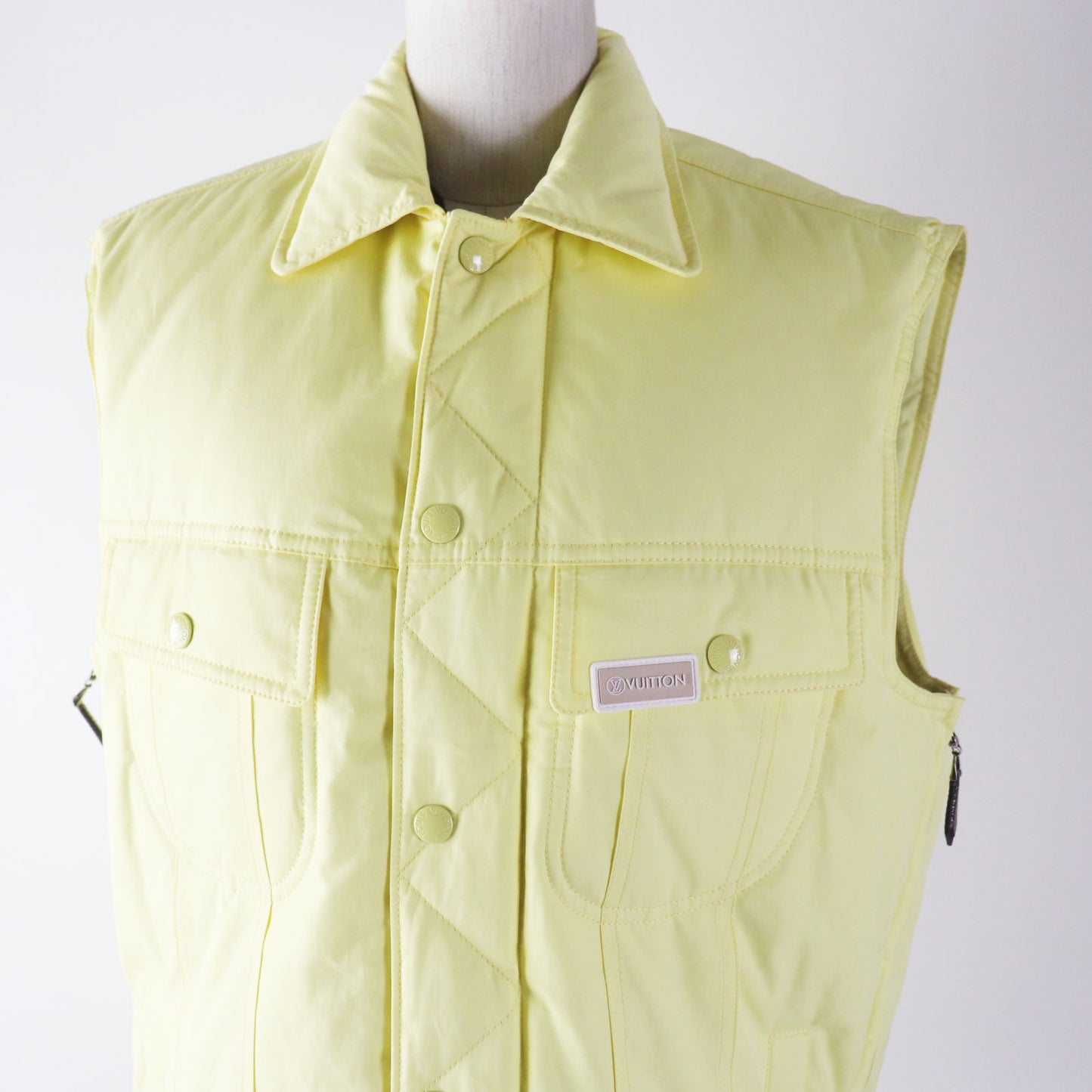 LOUIS VUITTON Down vest cotton Light yellow 34