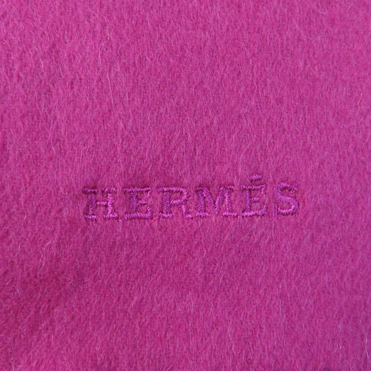 HERMES Scarf Main: 100% cashmere pink Women Used Authentic