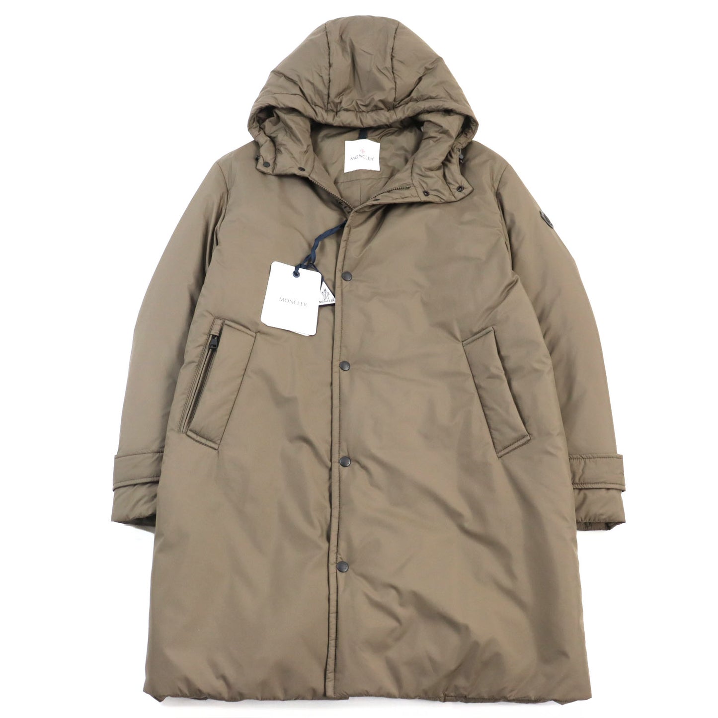 MONCLER down coat H20911C00019 549SK Outer: 100% polyester, Lining: 100% polyester, Filling: 85% down, Filling: 15% polyester, Leather decoration: calf leather beige BARONNIES GIUBBOTTO mens 1 Used Authentic