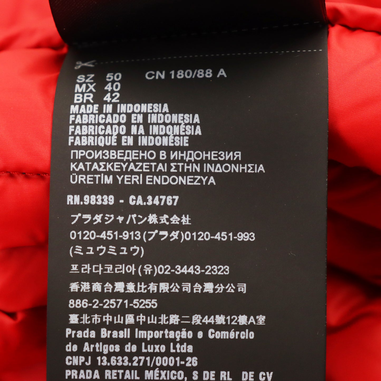 PRADA Down jacket SGH032 R152 AR0 polyamide (nylon) Navy Piumino 50