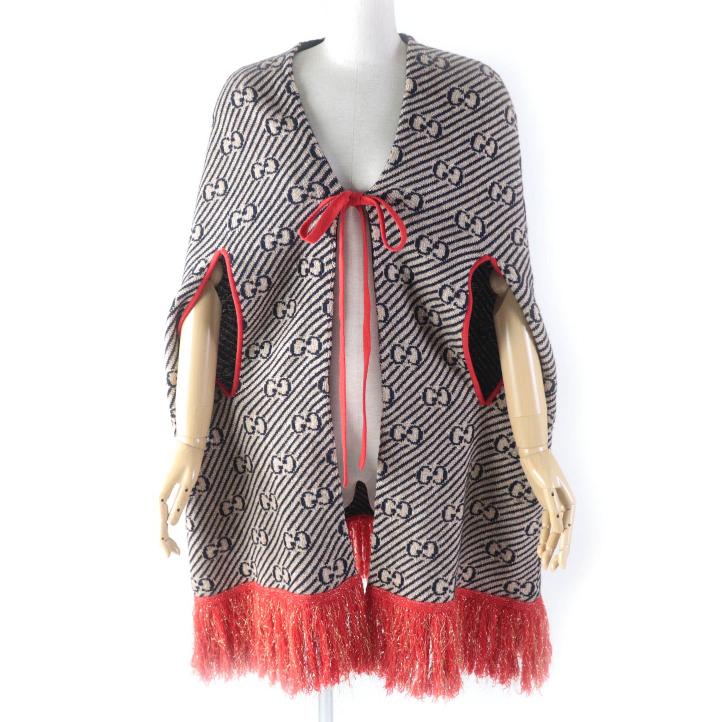 GUCCI poncho wool multicolor M