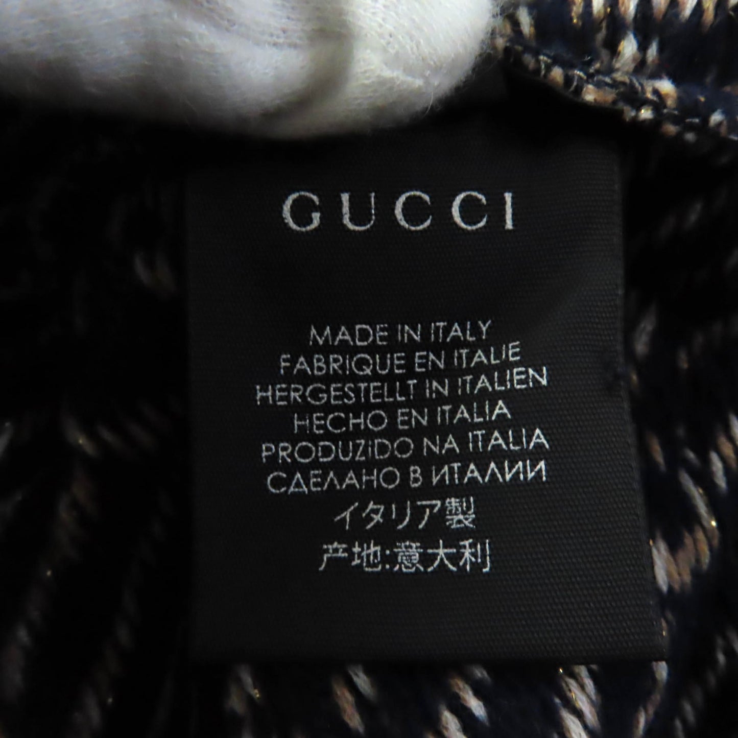 GUCCI poncho wool multicolor M