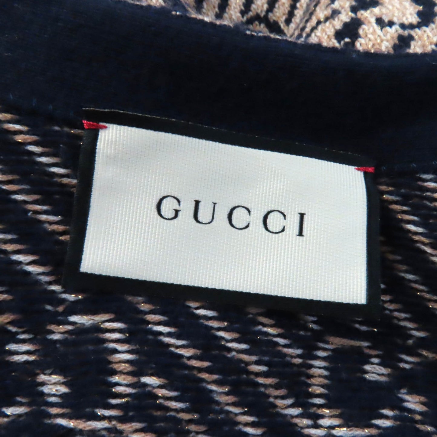 GUCCI poncho wool multicolor M