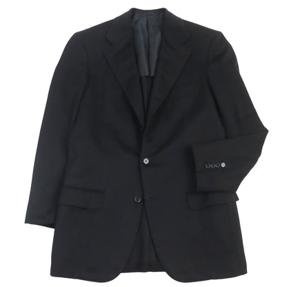 Brioni tailored jacket Outer: 70% wool, Outer: 30% cashmere, Lining: 100% cupra black mens 47 R Used Authentic