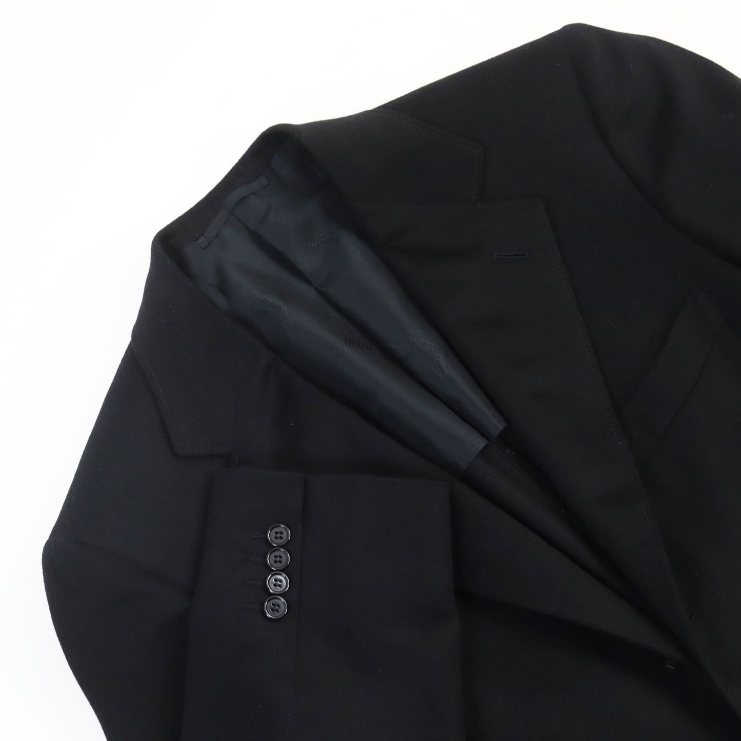 Brioni tailored jacket Outer: 70% wool, Outer: 30% cashmere, Lining: 100% cupra black mens 47 R Used Authentic