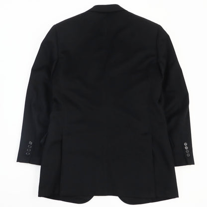 Brioni tailored jacket Outer: 70% wool, Outer: 30% cashmere, Lining: 100% cupra black mens 47 R Used Authentic