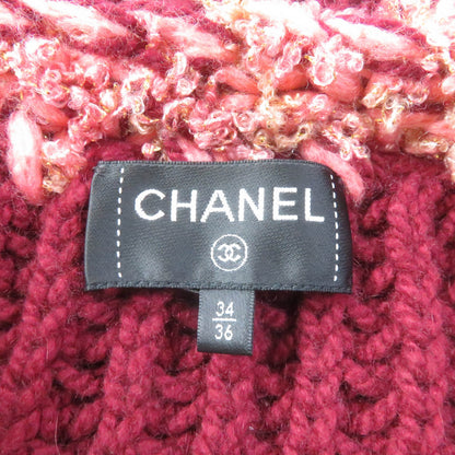 CHANEL cardigan P72932 cashmere Bordeaux 34/36